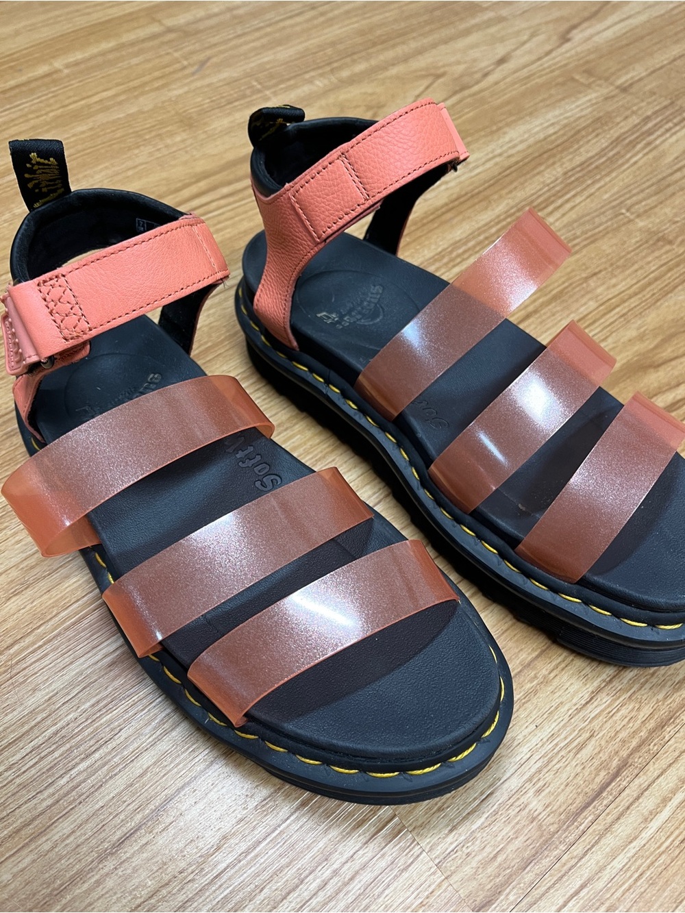Dr. Martens women’s 9 US Blaire jelly Coral-Strap sandals gladiator